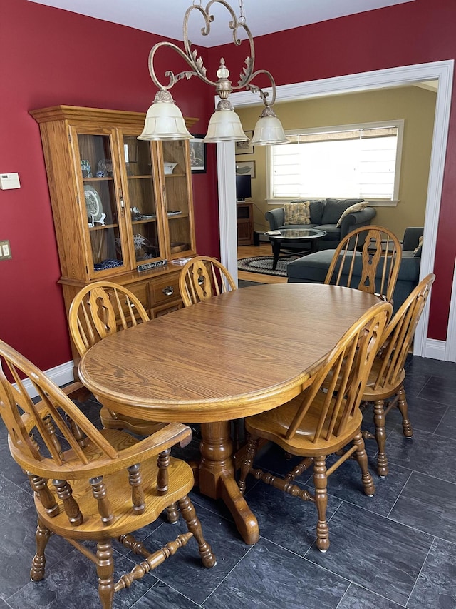 dining area with baseboards