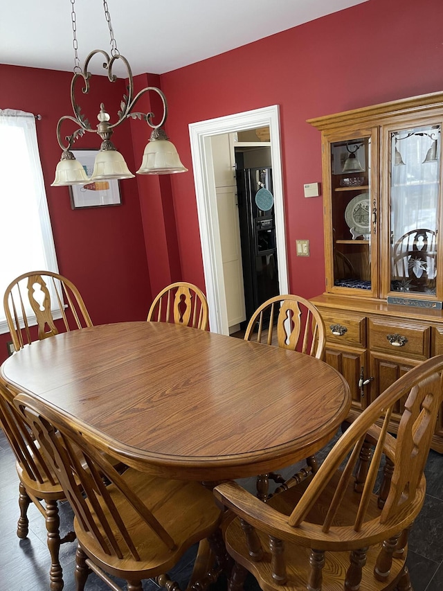 view of dining area