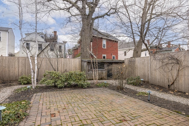 view of patio / terrace with a fenced backyard