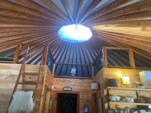 view of unfinished attic