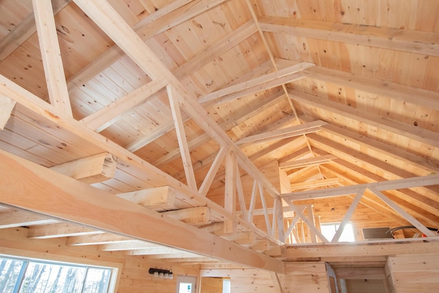 interior details with wood walls