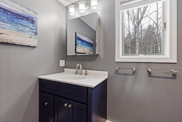 bathroom featuring vanity