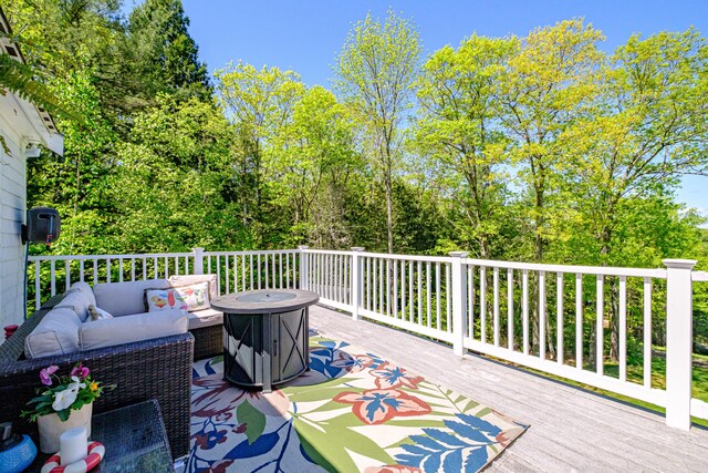 543 Middle Rd, Dresden, ME 04342 - deck featuring outdoor lounge area