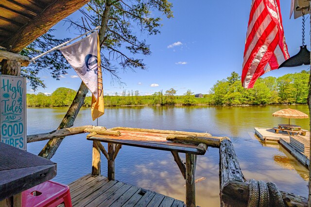 543 Middle Rd, Dresden, ME 04342 - dock area with a water view