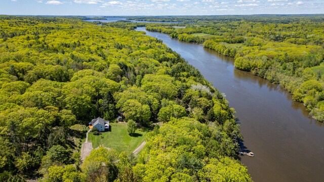 543 Middle Rd, Dresden, ME 04342 - aerial view of a forest and a nearby body of water