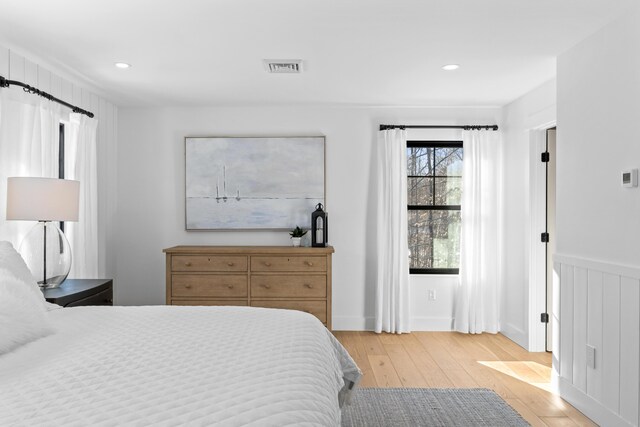 65 Sky Dr, Windham, ME 04062 - bedroom featuring recessed lighting, visible vents, and light wood-style flooring