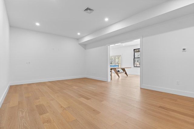65 Sky Dr, Windham, ME 04062 - unfurnished room featuring light wood-style floors, baseboards, visible vents, and recessed lighting