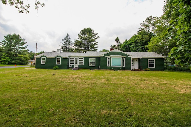269 Main St, Orono, ME 04473 - single story home featuring a front lawn, a chimney, and entry steps