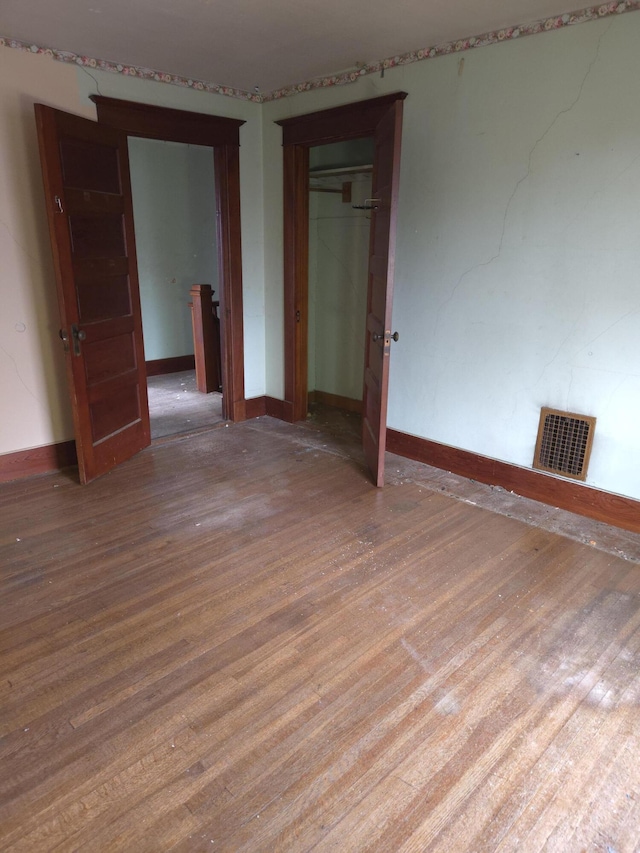 1236 Main St, Harrington, ME 04643 - empty room featuring wood finished floors and baseboards