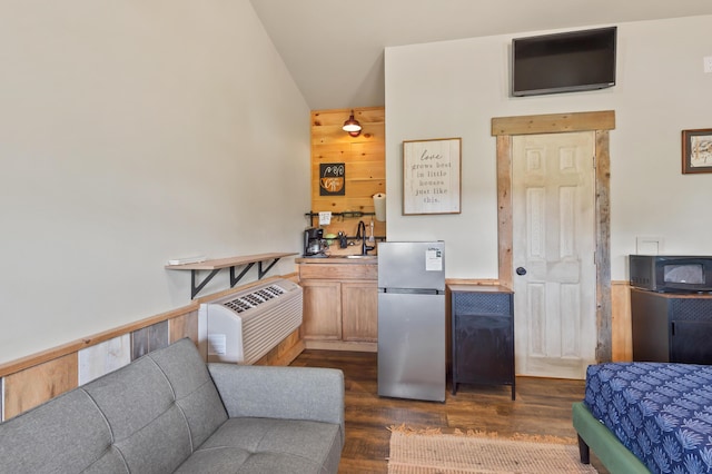 2342 Main St, Rangeley, ME 04970 - living area with dark wood finished floors