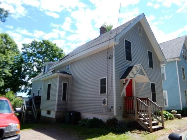 exterior space with a chimney