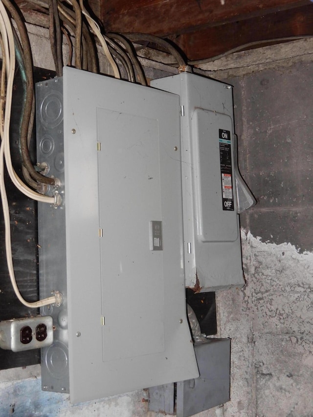 utility room featuring electric panel