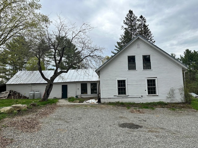 286 Lexington Rd, Kingfield, ME 04947 - back of property with metal roof