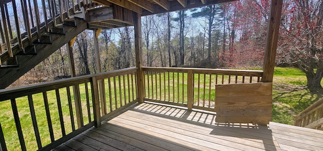 8 Cornerbrook Cir, Windham, ME 04062 - deck with a yard