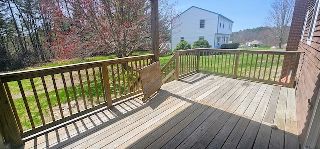8 Cornerbrook Cir, Windham, ME 04062 - wooden deck featuring a yard