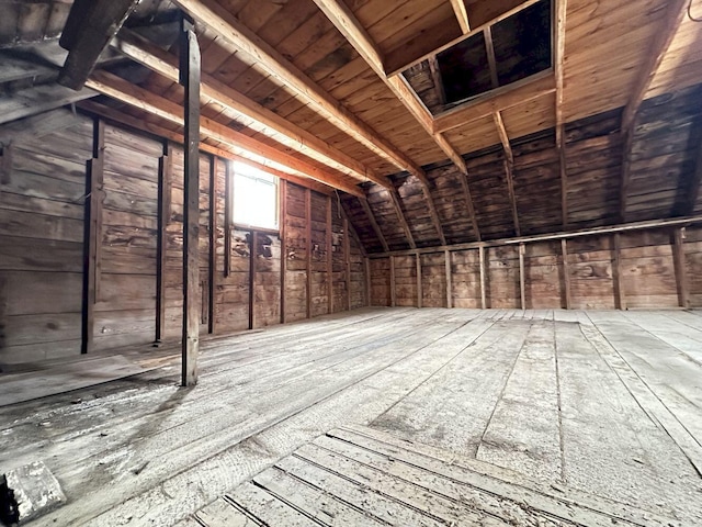 view of attic