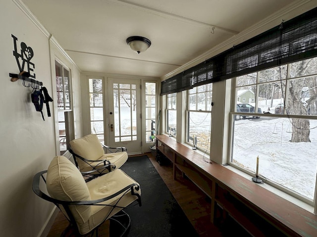 view of sunroom / solarium