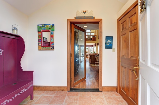 189 Mills Rd, Kennebunkport, ME 04046 - interior space with lofted ceiling and baseboards