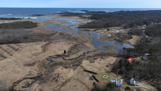 189 Mills Rd, Kennebunkport, ME 04046 - bird's eye view with a water view