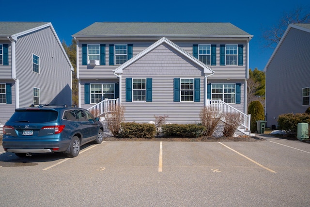 view of front of property with uncovered parking