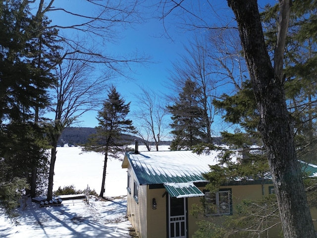 view of snowy yard