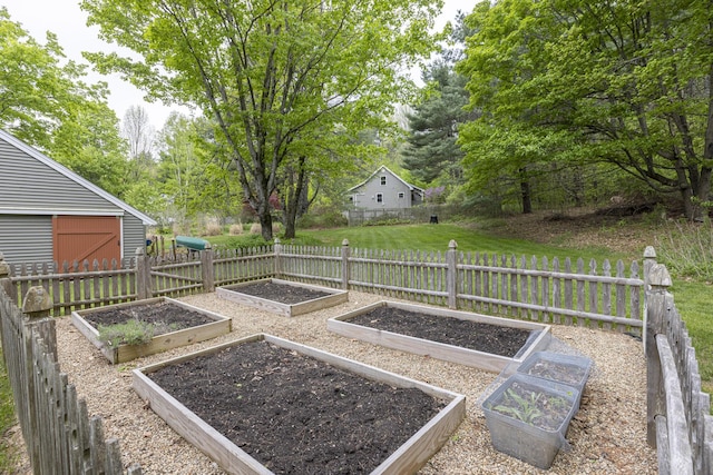 598 Walnut Hill Rd, North Yarmouth, ME 04097 - view of yard with a vegetable garden
