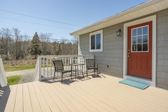view of deck