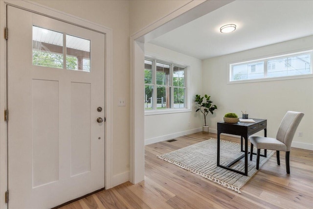 75 Main St, York, ME 03909 - entryway featuring light wood finished floors and baseboards