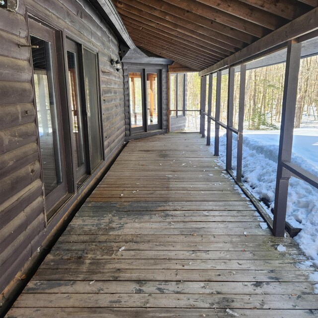 view of wooden terrace