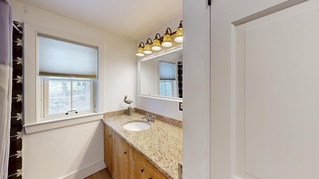 bathroom featuring vanity