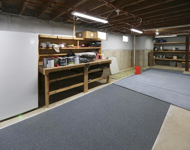 view of basement