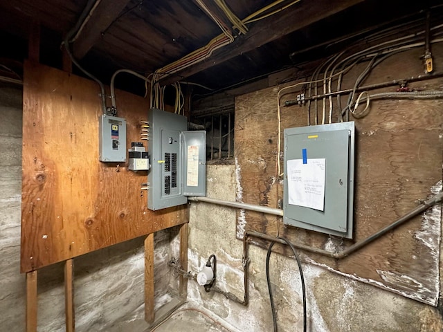 utility room featuring electric panel