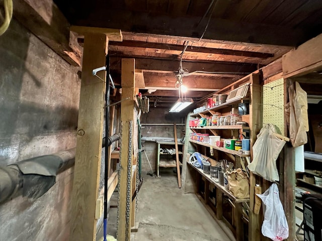 view of storage room