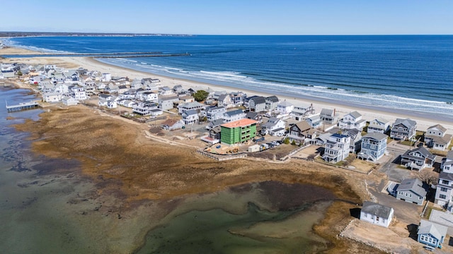 11 Clam Ln Unit A, Wells, ME 04090 - aerial view of residential area featuring expansive beach