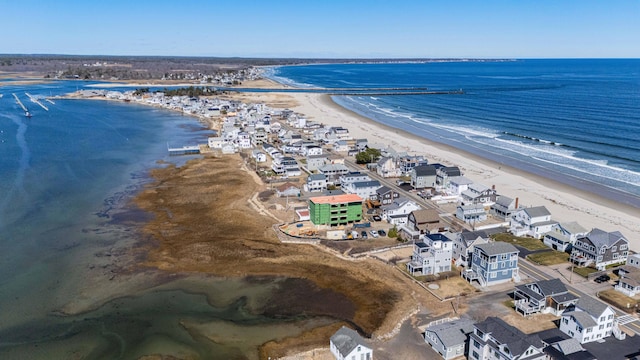 11 Clam Ln Unit A, Wells, ME 04090 - aerial view of waterfront with a beach