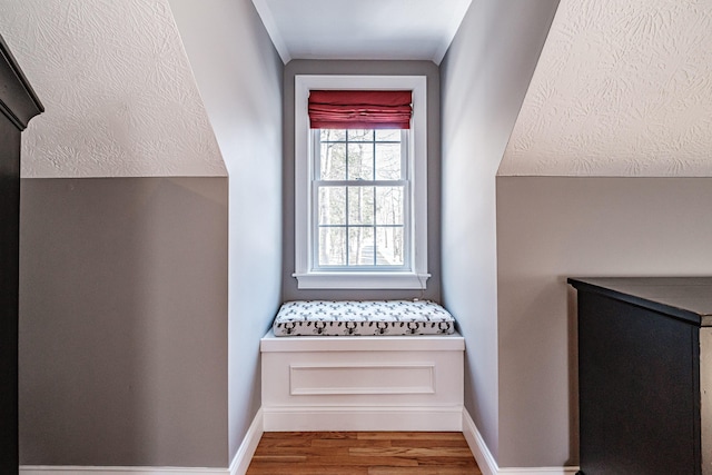 interior space with wood finished floors