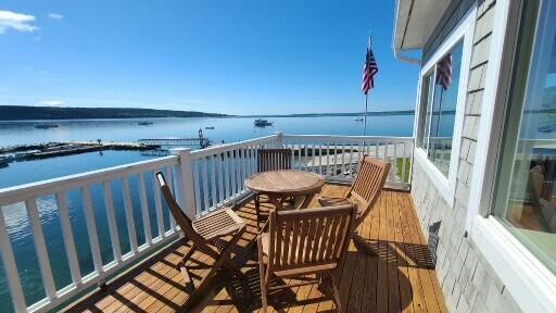 20 Wharf Rd, Blue Hill, ME 04614 - balcony featuring a water view