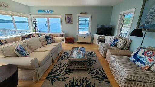 20 Wharf Rd, Blue Hill, ME 04614 - living area with light wood-style floors