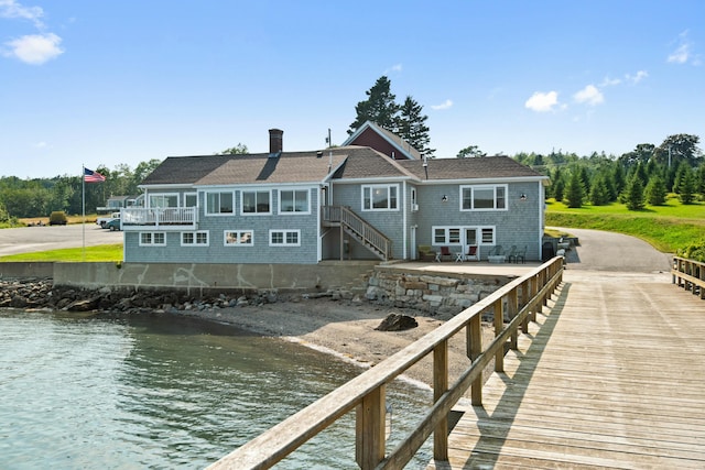 20 Wharf Rd, Blue Hill, ME 04614 - dock featuring a water view