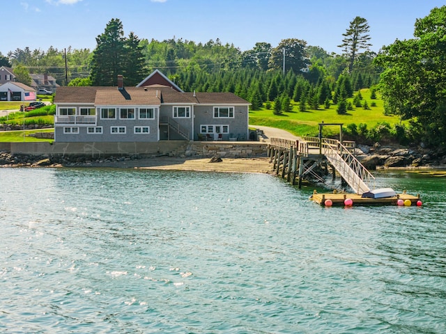 20 Wharf Rd, Blue Hill, ME 04614 - water view with stairs