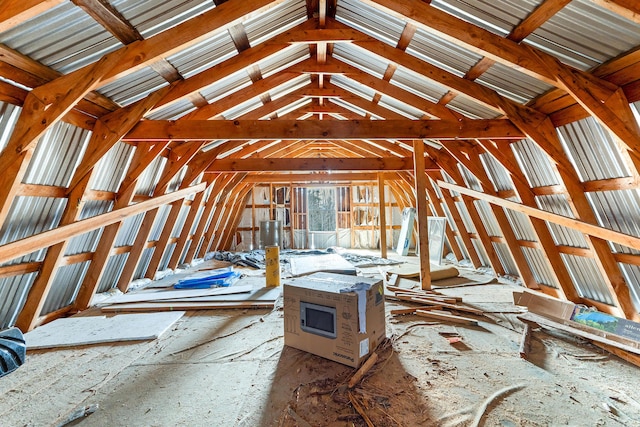 view of attic