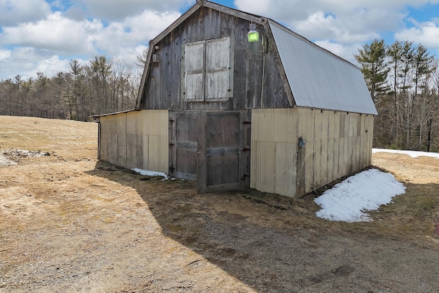 view of barn