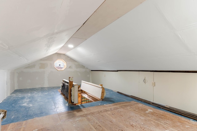 bonus room with lofted ceiling