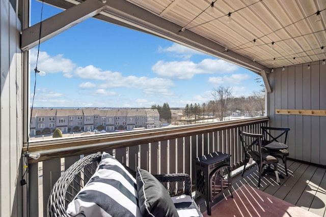 deck featuring a residential view