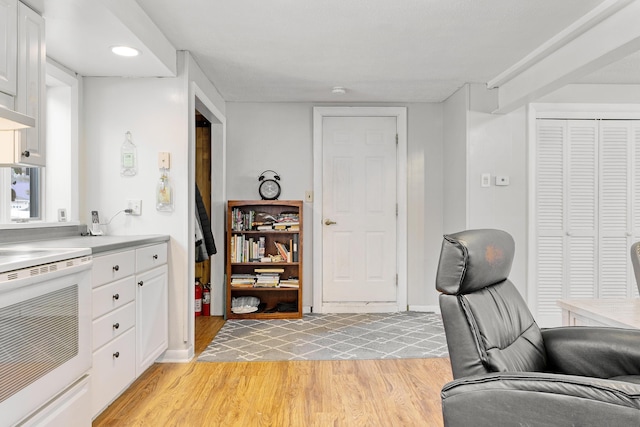 office featuring light wood-style floors