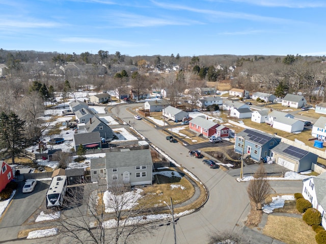 bird's eye view with a residential view