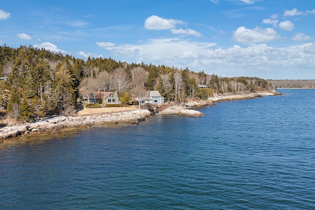 44 Periwinkle Ln, Phippsburg, ME 04562 - view of water feature with a forest view