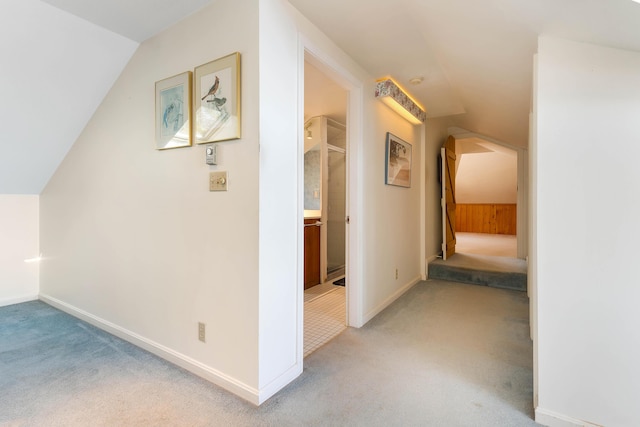 44 Periwinkle Ln, Phippsburg, ME 04562 - bonus room featuring light colored carpet, baseboards, and vaulted ceiling