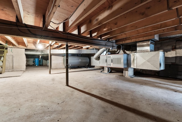 44 Periwinkle Ln, Phippsburg, ME 04562 - unfinished basement featuring heating fuel