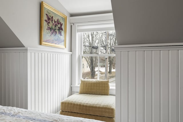 interior space with wainscoting